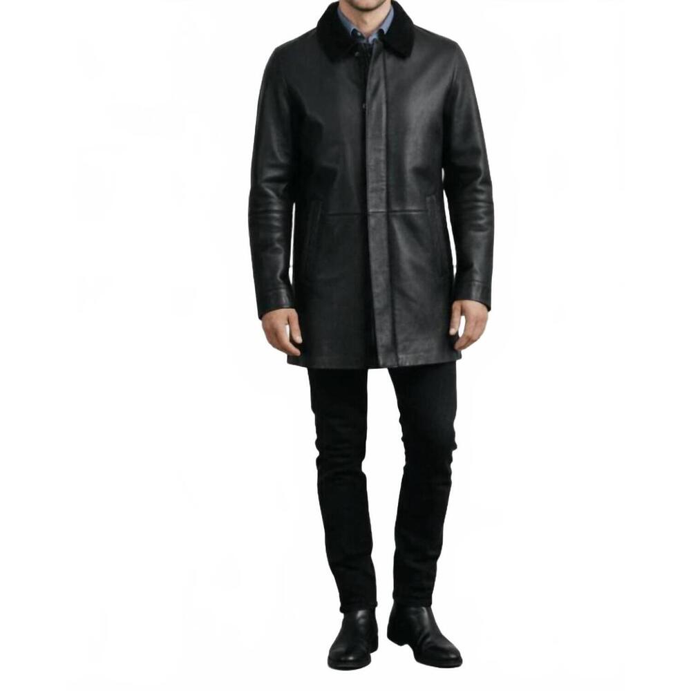 NEW LUSSO BENI verse leather jacket in black